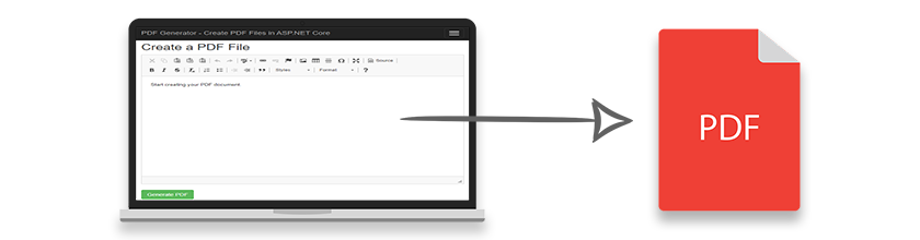 ASP.NETCorePDFジェネレーター