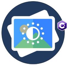 C# で SVG カラー マトリックスを使用した彩度効果