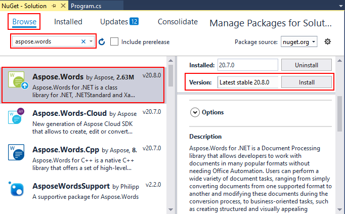 Wordで記入可能なフォームを作成する