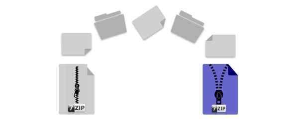 Open7zを抽出します