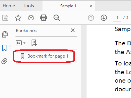 샘플 코드에 의해 생성된 출력