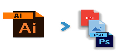 AI 이미지를 PSD PDF PNG JPEG Java로 변환