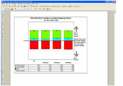 Chart preview in PDF format
