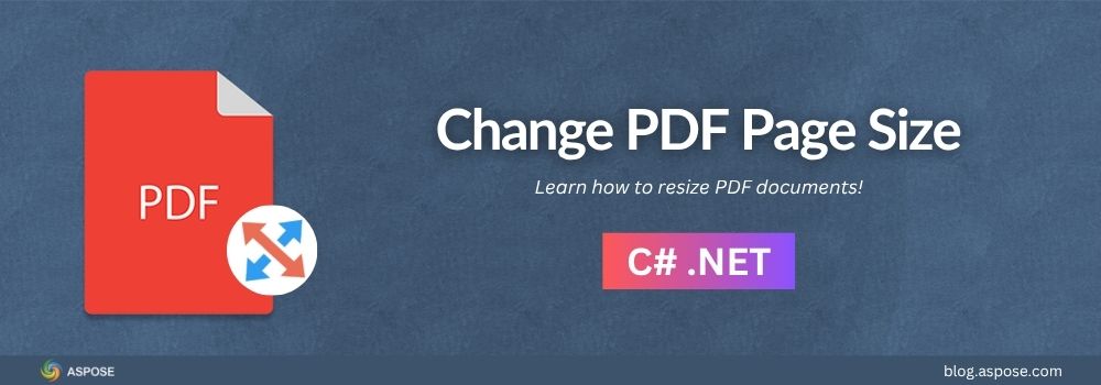 Change PDF Page Size in C# | Resize PDF in C#