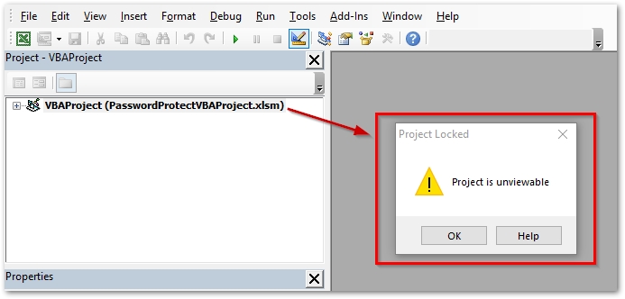 Chroń Excel VBA