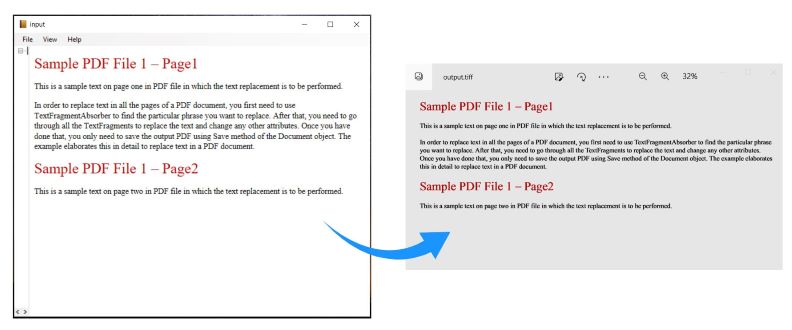 Konwertuj EPUB na TIFF za pomocą C#