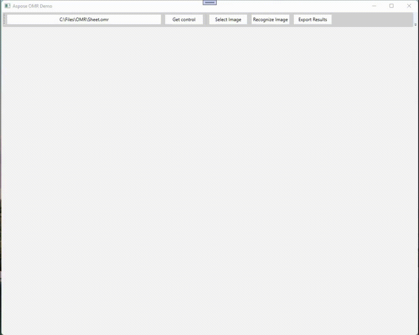 Demo oprogramowania C# OMR