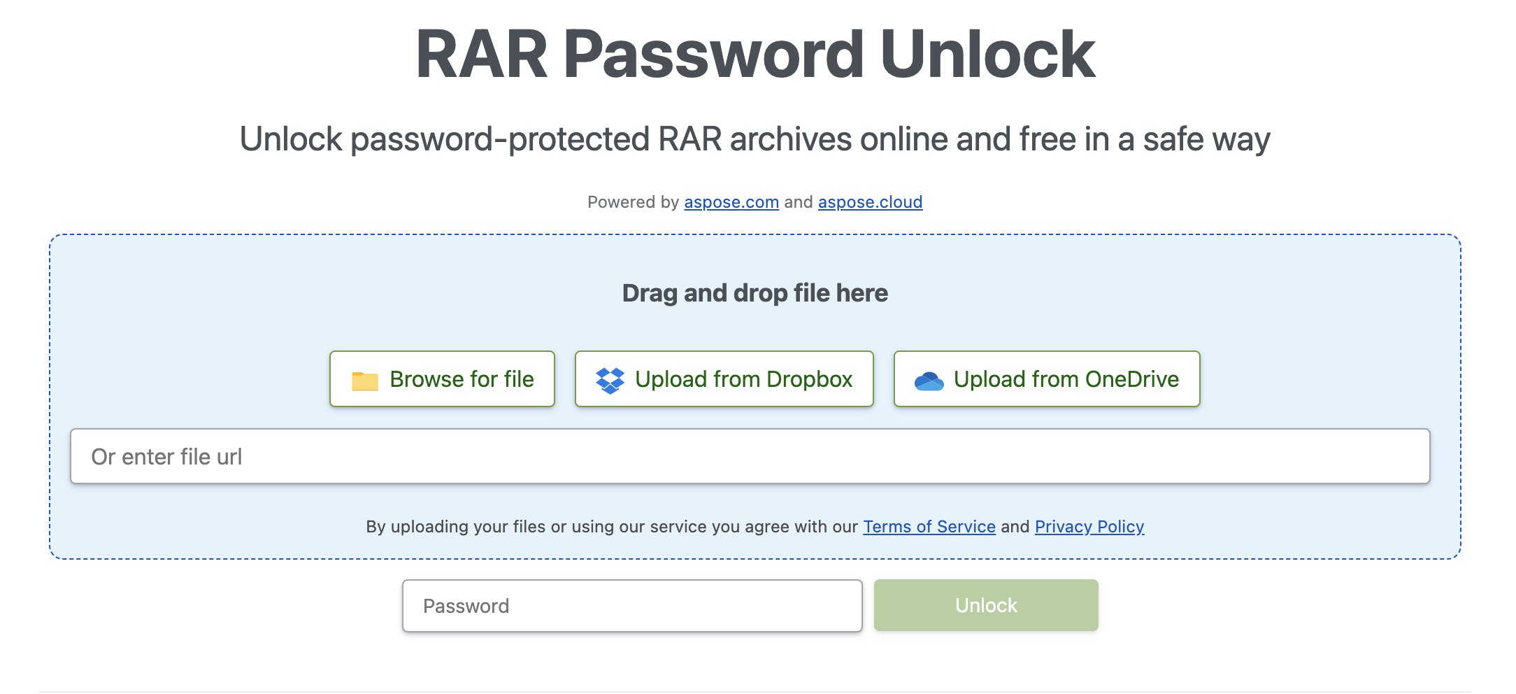online-rar-odblokowanie-hasła