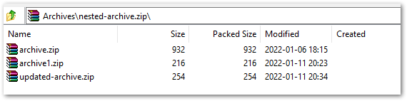 Zagnieżdżone archiwa ZIP