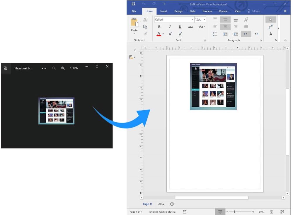 Converter imagem BMP para Visio em Java