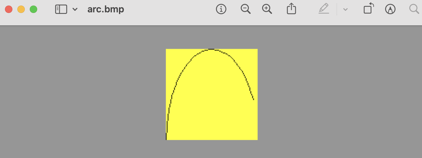Desenhe um arco