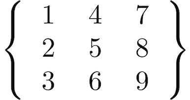 Matrizes em LaTeX usando Java.