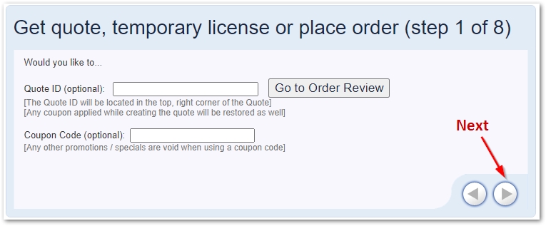 Adquira licença Aspose