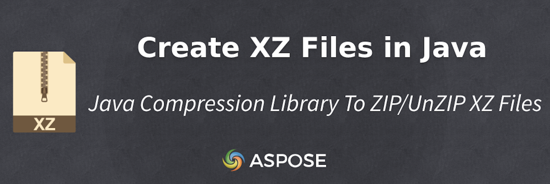 Crie um arquivo Xz em Java programaticamente