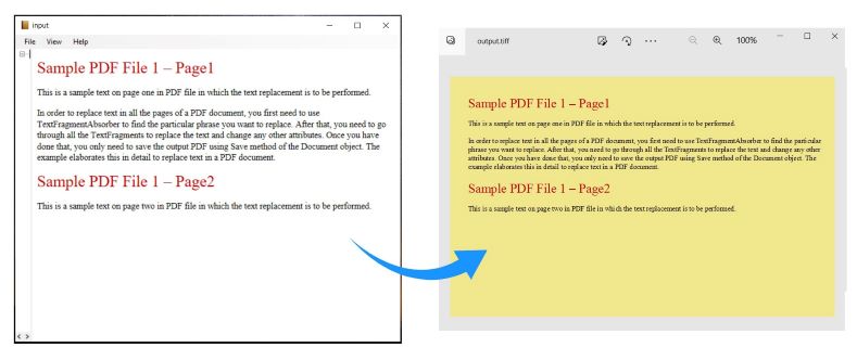 Настройте преобразование EPUB в TIFF на C#