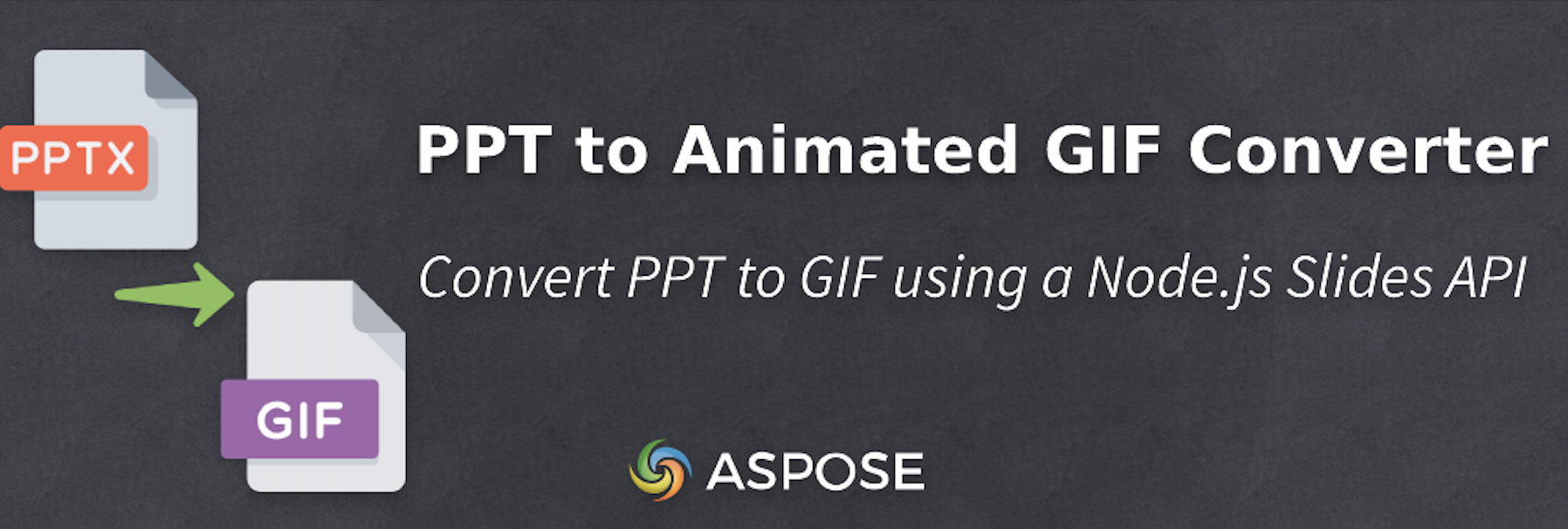 Конвертация PPT в GIF с помощью Node.js Slides API