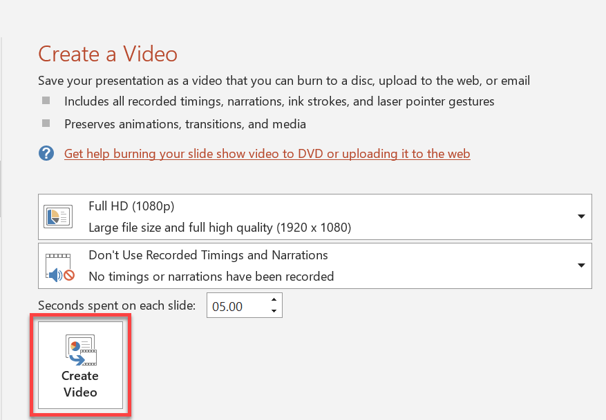 Создание видео в PowerPoint