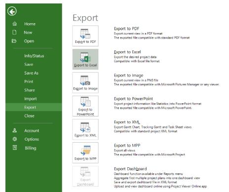 Конвертация MS Project в Excel в Project Plan 365