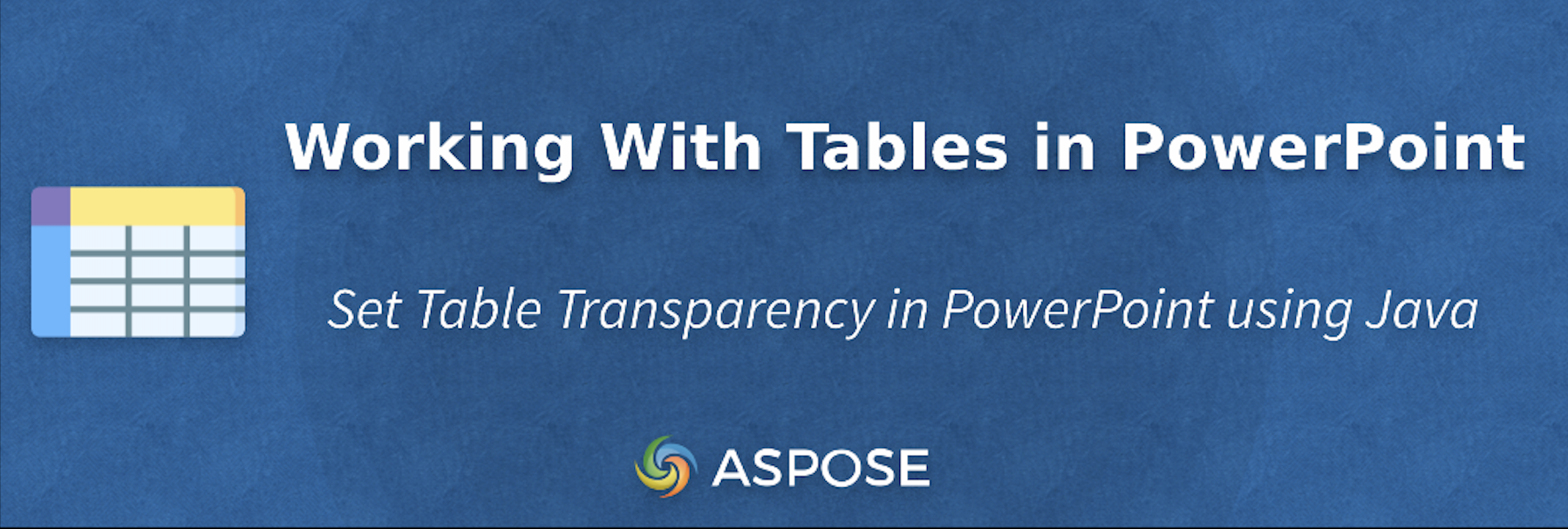 Working with Tables in Powerpoint