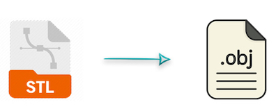Konvertera STL till OBJ Online Free Converter
