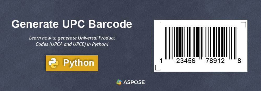 Generera UPC-streckkod i Python | Produkt UPC streckkod