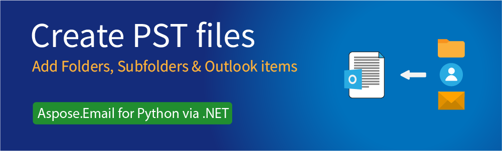 Skapa PST-filer i Python