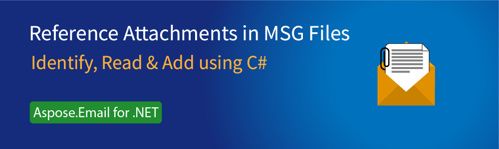 Hantera referensbilagor i MSG-filer