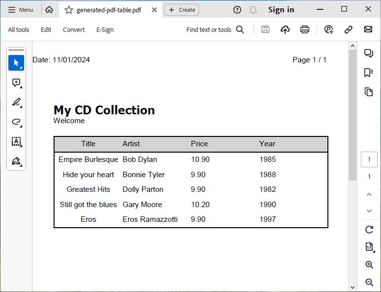 Generera PDF från XML i Python