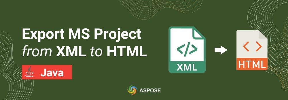 Exportera MS Project från XML till HTML i Java