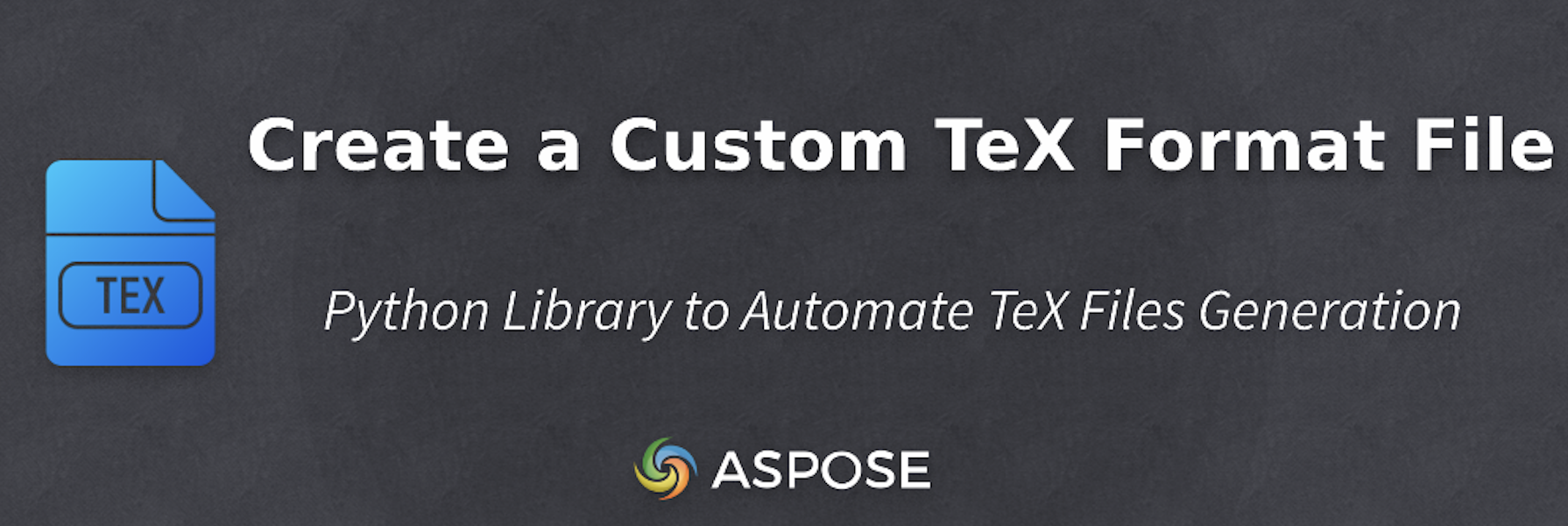 Create Tex File Programmatically