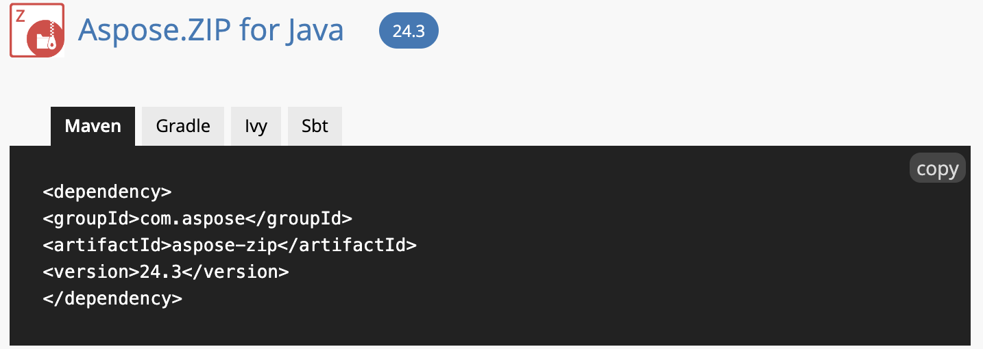 Java ZIP api