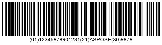 Generate GS1-128 Barcode using Python