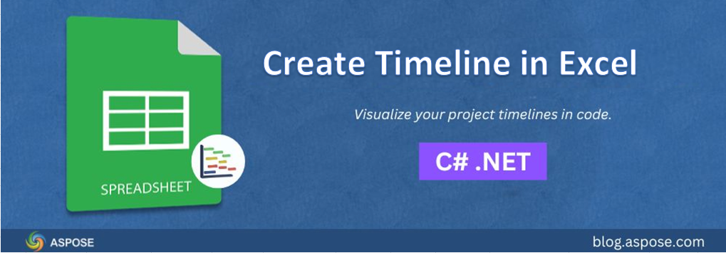 สร้าง Timeline ใน Excel โดยใช้ C#