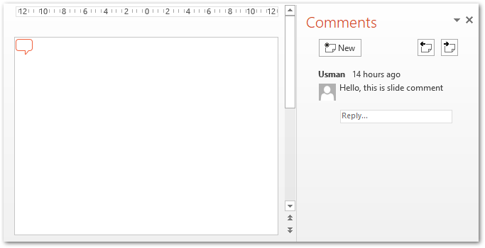 แทรกความคิดเห็นในสไลด์ PPT ใน Java