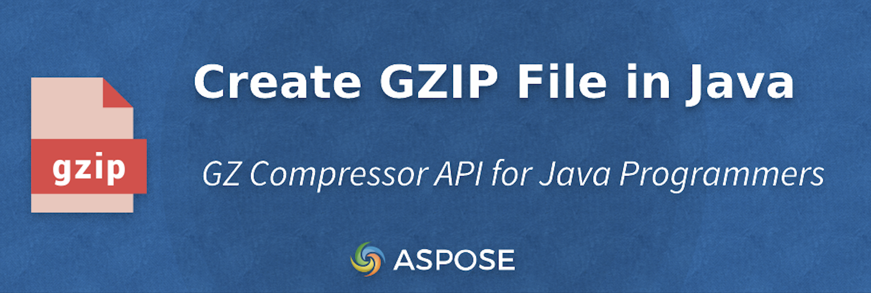 สร้างไฟล์ Gzip ใน Java 