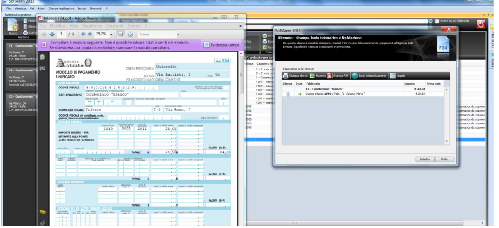 Screenshot of SoftAmm Condominio