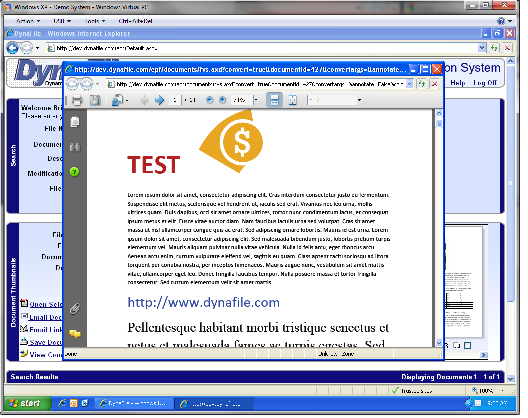 Word to PDF conversion output preview
