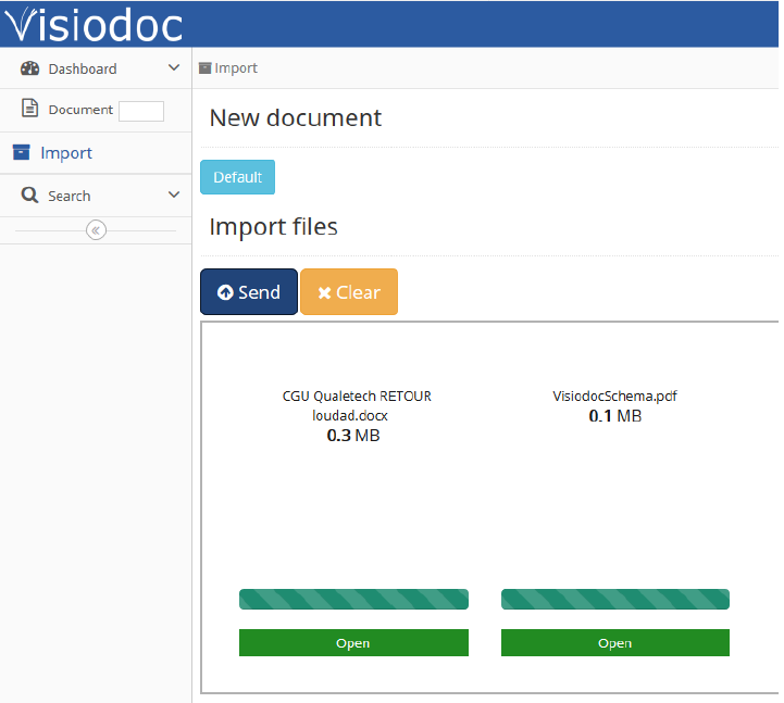 File upload UI