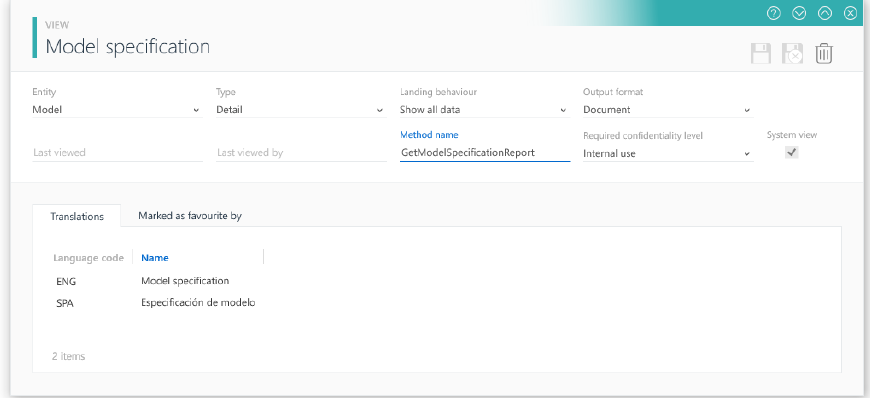 Reports parameterisation preview