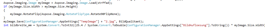 Code Snippet preview to optimise Image
