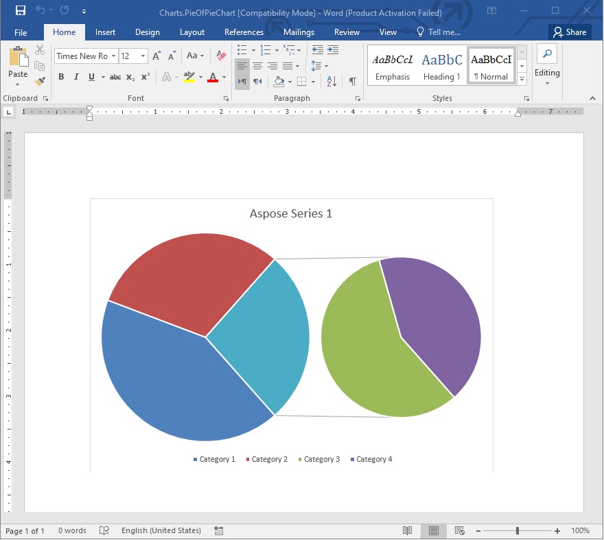 Python kullanarak Word'de Pasta Grafiği Oluşturma