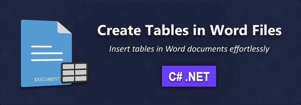 C# Kullanarak Word'de Tablo Oluşturma | C#'ta İç İçe Tablolar Oluşturma