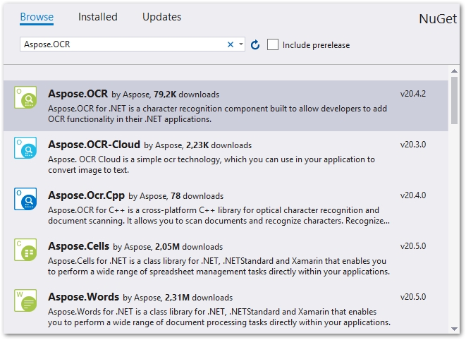 C# бібліотека OCR