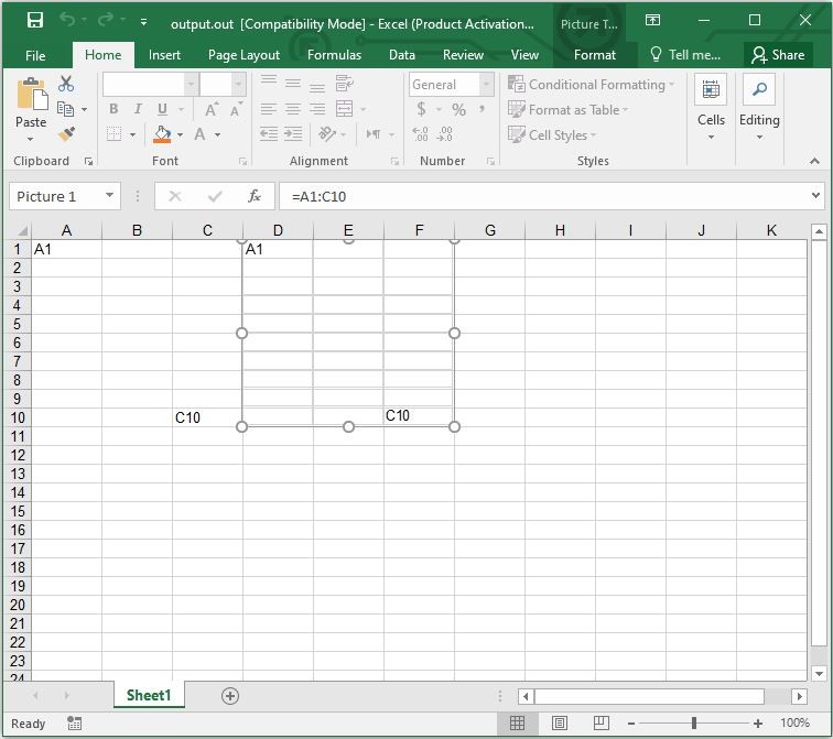 Chèn Hình Ảnh Dựa Trên Tham Chiếu Ô
