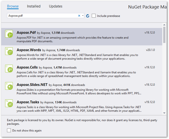Hợp nhất nhiều tệp PDF trong C# .NET