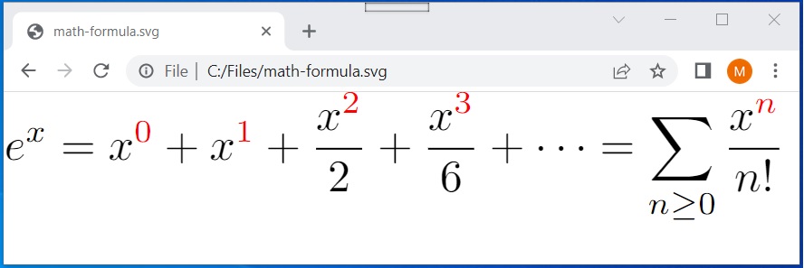 Kết xuất Công thức LaTeX thành SVG bằng C#