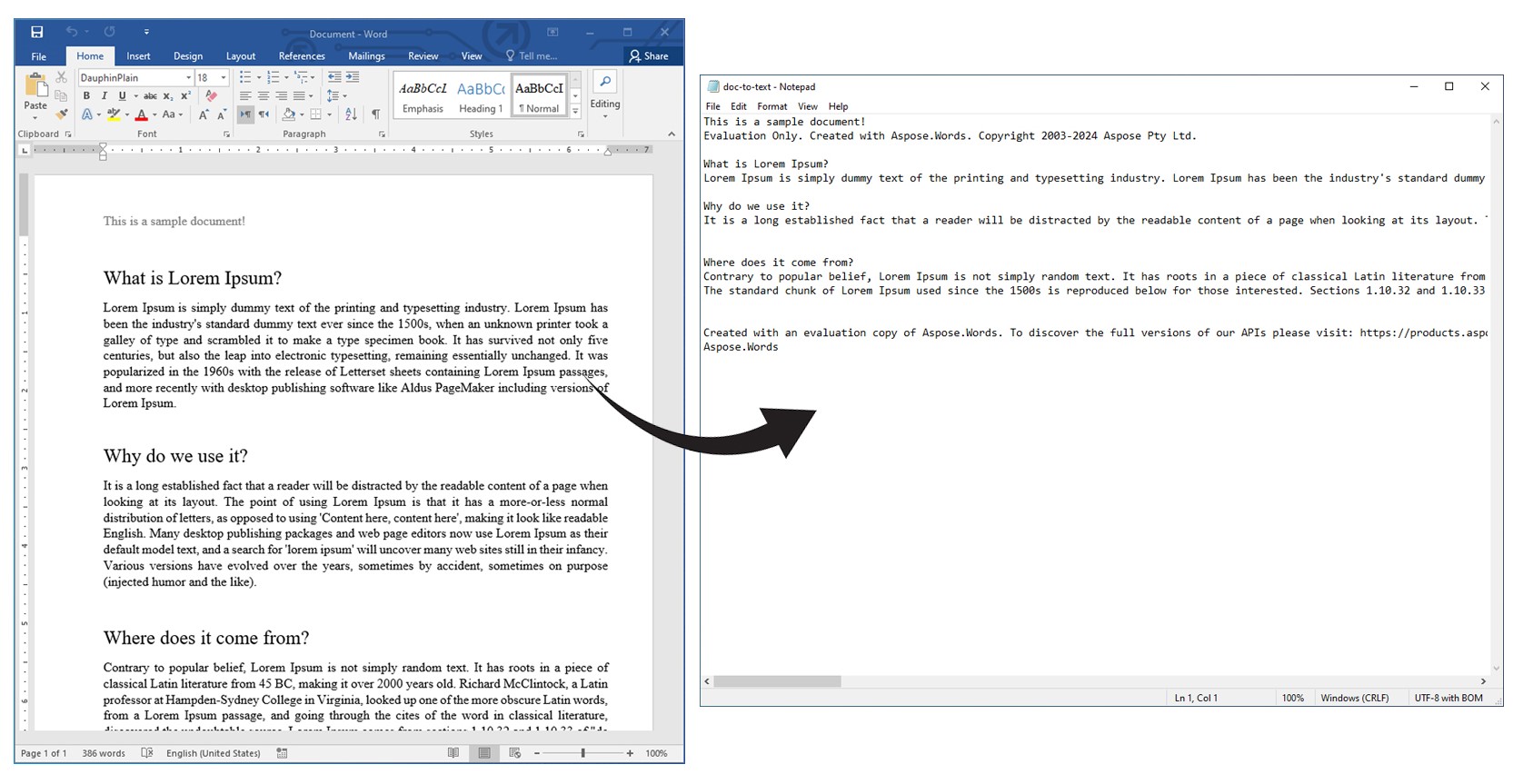 Chuyển đổi Word DOC sang TXT trong Java