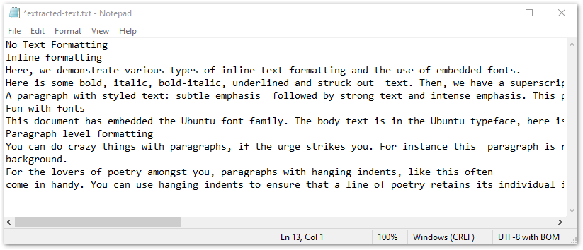 Extracted Text from PDF to TXT