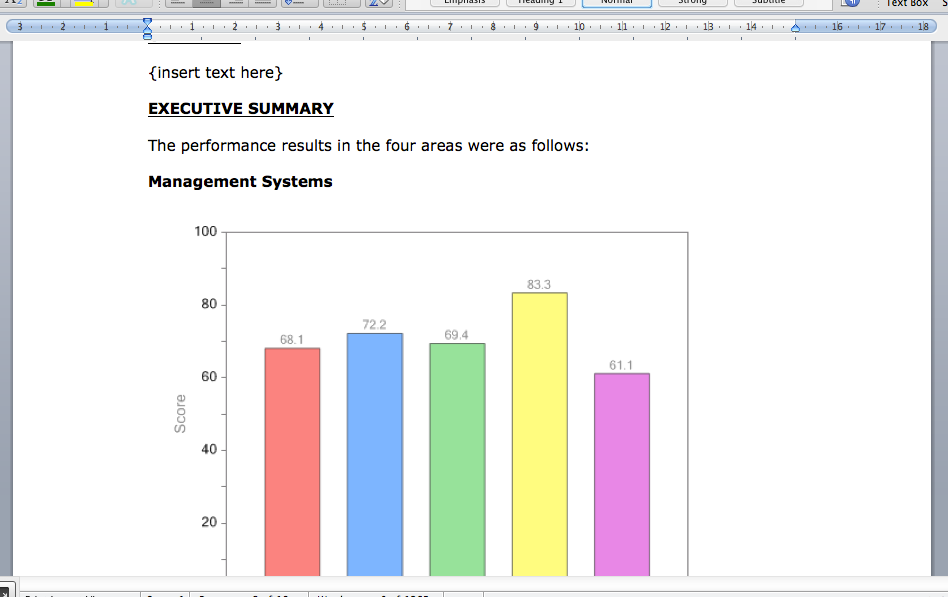 Preview of document with chart information