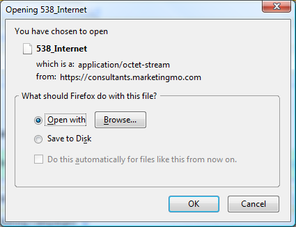 Download resultant Word document